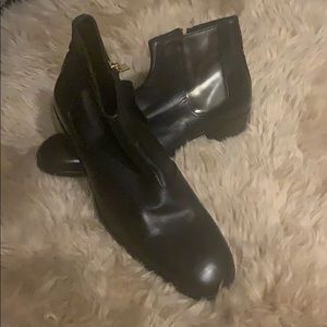 Alexander McQueen Black Leather Boots